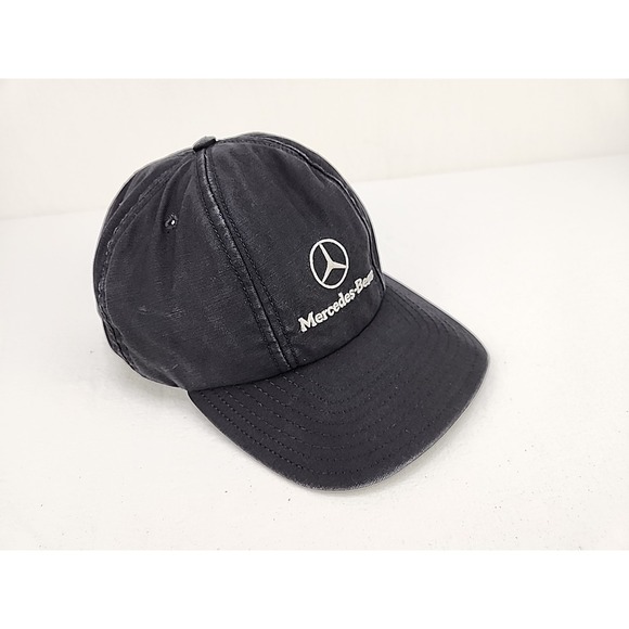 Vintage Mercedes Benz 6 Panel Adjustable Black Hat Cap Made in USA - Picture 9 of 9